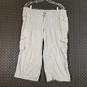 Kuhl Gray Cargo Capri Pants Hiking Outdoor Camping‎ Performance Women's Size 12